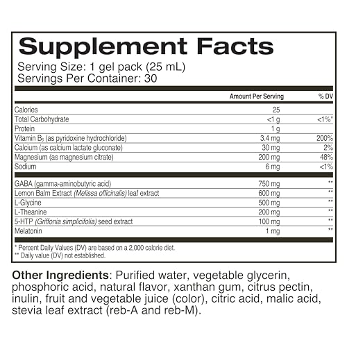 Healthycell REM Sleep - Liquid Gel Extra Strength Sleep Supplement for Adults - Melatonin, Magnesium, GABA, L-theanine Supplement - Maximum Absorption - 30 Gel Packs