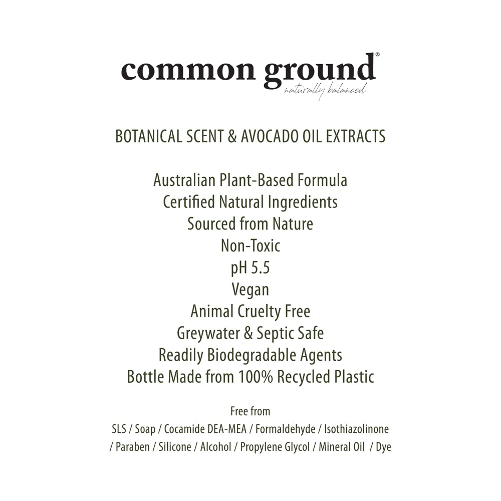 COMMON GROUND All Natural Lotion Moisturizer - Paraben & Cruelty Free - Non Greasy, Organic, Vegan, Plant-Based, Avocado Oil - All, Men, Women, Eczema, Sensitive Skin (2 x 8.4 fl oz)