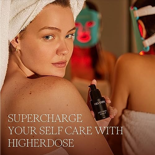 HigherDOSE Supercharge Copper Body Brush - Lymphatic Drainage Brush to Accelerate Drainage of Toxins & Fat - Exfoliating Brush to Reduce Cellulite & Soften Skin - Dry Brush with Ion Charged Bristles