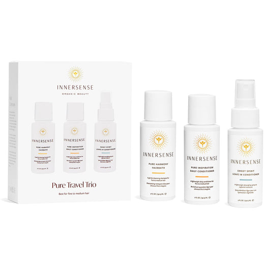 Innersense Organic Beauty - Natural Pure Harmony Travel Hair Trio | Non-Toxic, Cruelty-Free, Clean Haircare