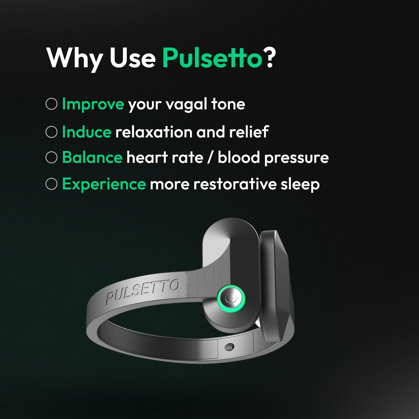 Pulsetto Personalized Relaxation Device | Natural Vagus Nerve Stimulator for Healing, Rest, and Rejuvenation | Patented Neuro Wearable Device, Enjoy Long Term Wellness and Stress Management